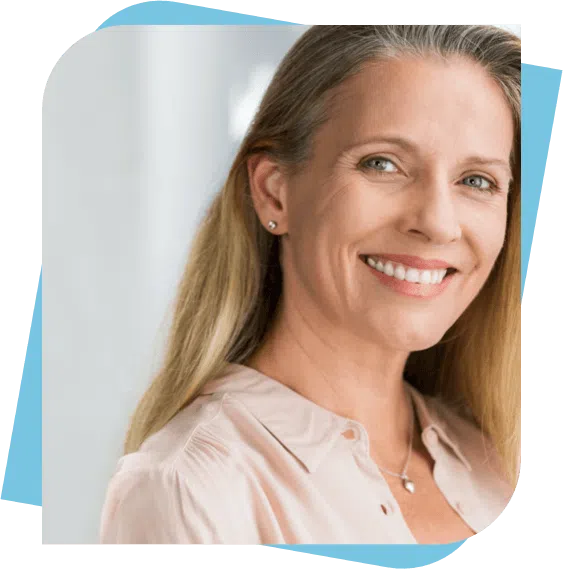 middle aged woman smiling