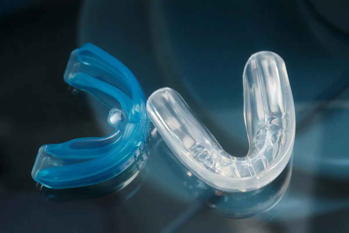 pair of nightguards for upper and lower teeth